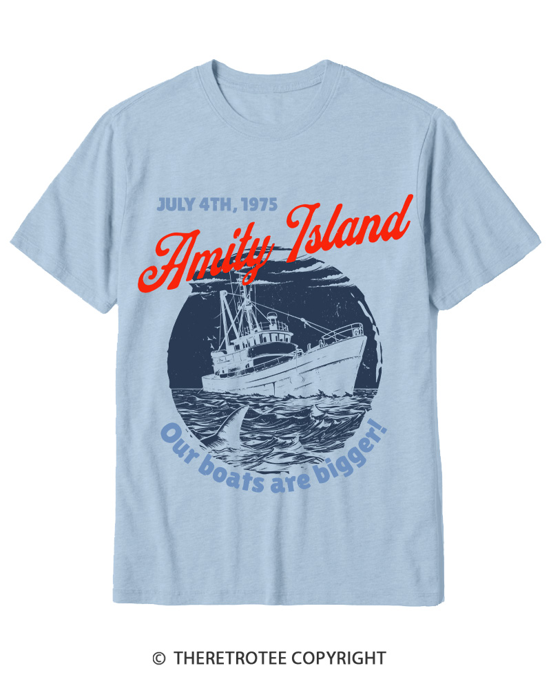 TheRetroTee Seaside Harbor 1970s Cotton T-Shirt