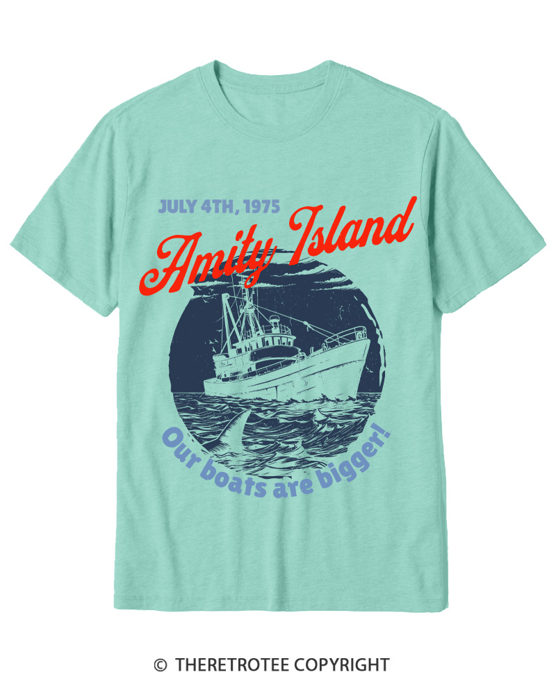 TheRetroTee Seaside Harbor 1970s Cotton T-Shirt