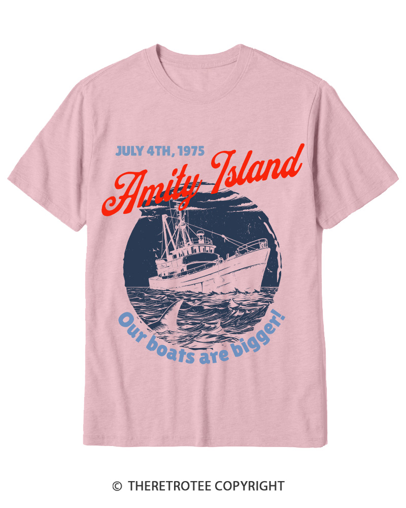 TheRetroTee Seaside Harbor 1970s Cotton T-Shirt