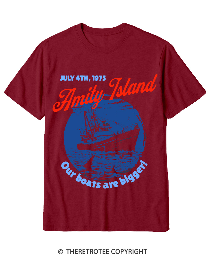 TheRetroTee Seaside Harbor 1970s Cotton T-Shirt