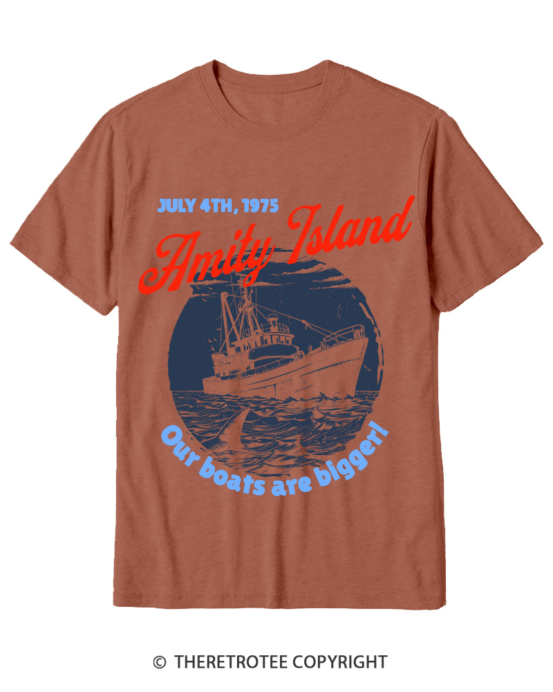 TheRetroTee Seaside Harbor 1970s Cotton T-Shirt