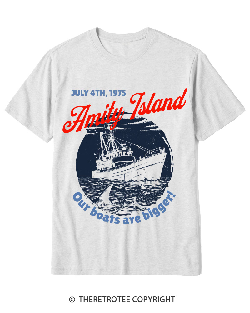 TheRetroTee Seaside Harbor 1970s Cotton T-Shirt