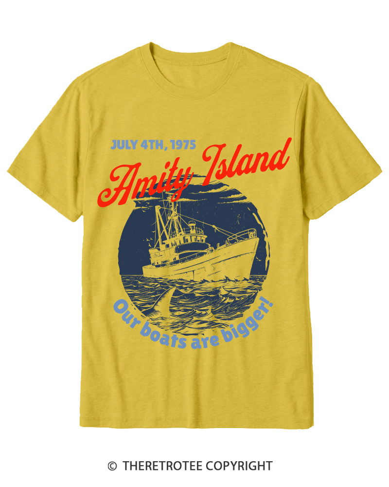 TheRetroTee Seaside Harbor 1970s Cotton T-Shirt