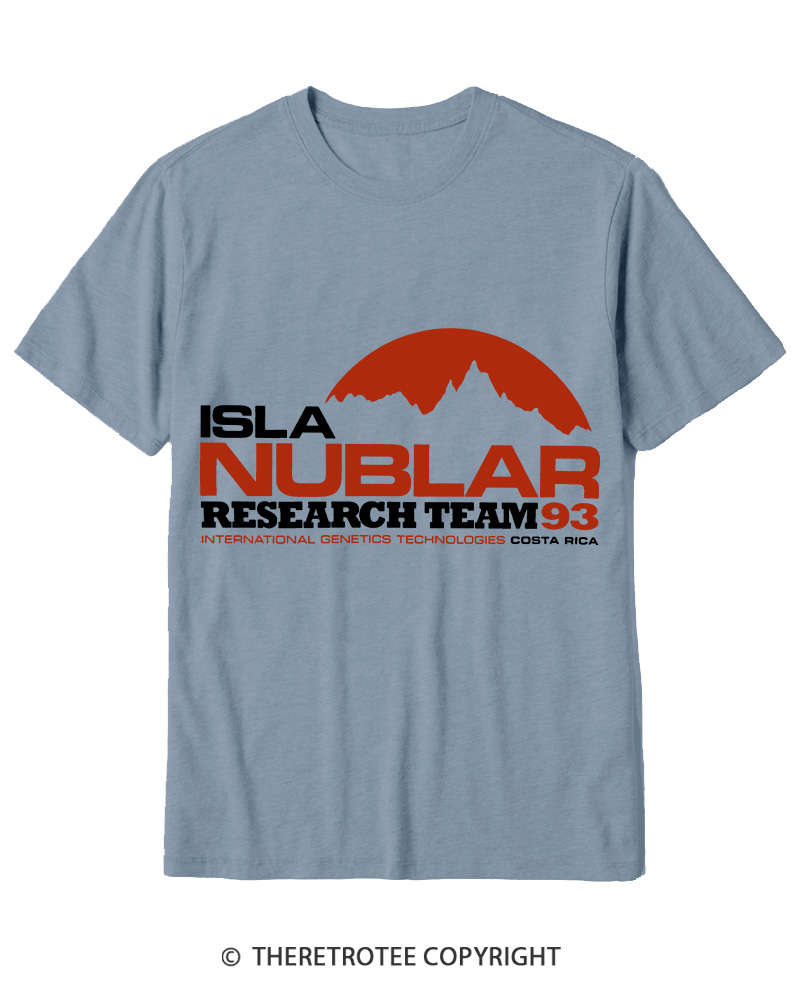TheRetroTee ISLA Nublar Research Team 1990s Cotton T-Shirt