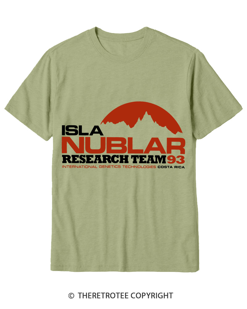 TheRetroTee ISLA Nublar Research Team 1990s Cotton T-Shirt