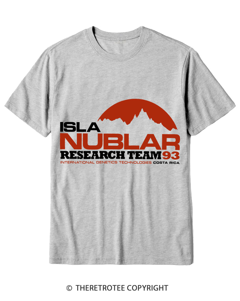 TheRetroTee ISLA Nublar Research Team 1990s Cotton T-Shirt