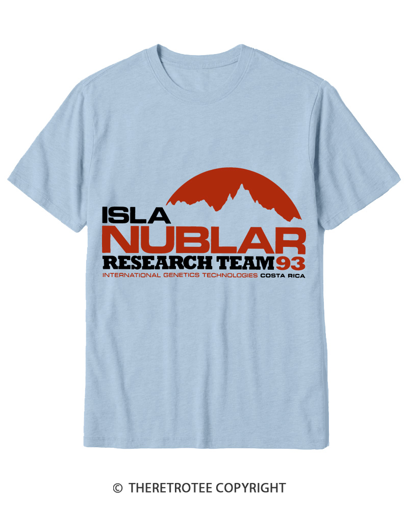 TheRetroTee ISLA Nublar Research Team 1990s Cotton T-Shirt