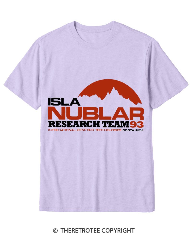 TheRetroTee ISLA Nublar Research Team 1990s Cotton T-Shirt