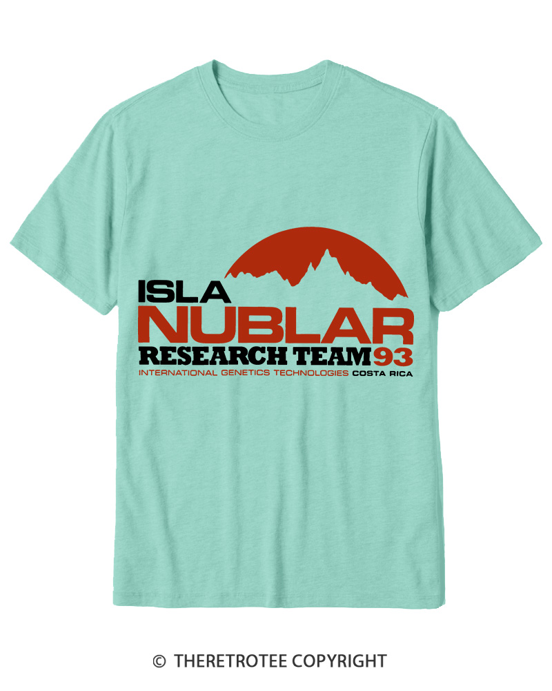 TheRetroTee ISLA Nublar Research Team 1990s Cotton T-Shirt