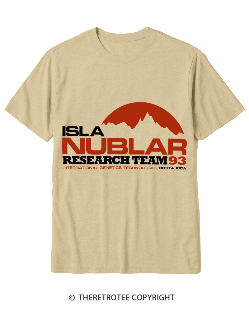 TheRetroTee ISLA Nublar Research Team 1990s Cotton T-Shirt