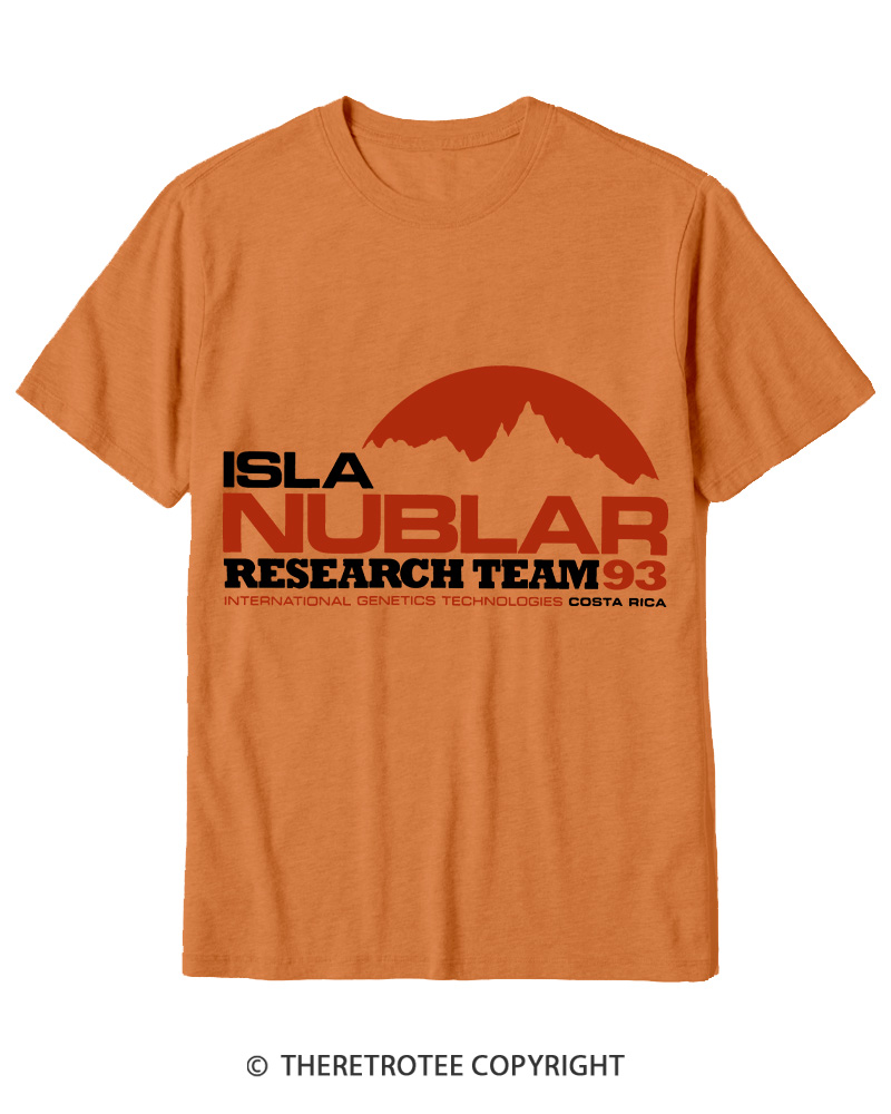 TheRetroTee ISLA Nublar Research Team 1990s Cotton T-Shirt