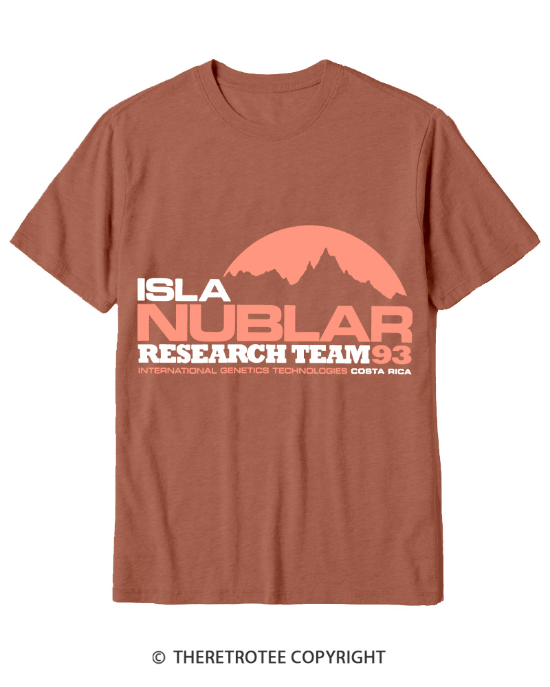 TheRetroTee ISLA Nublar Research Team 1990s Cotton T-Shirt
