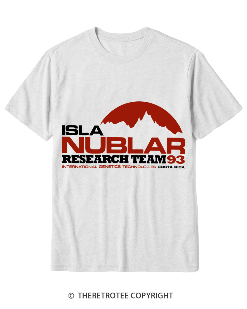 TheRetroTee ISLA Nublar Research Team 1990s Cotton T-Shirt