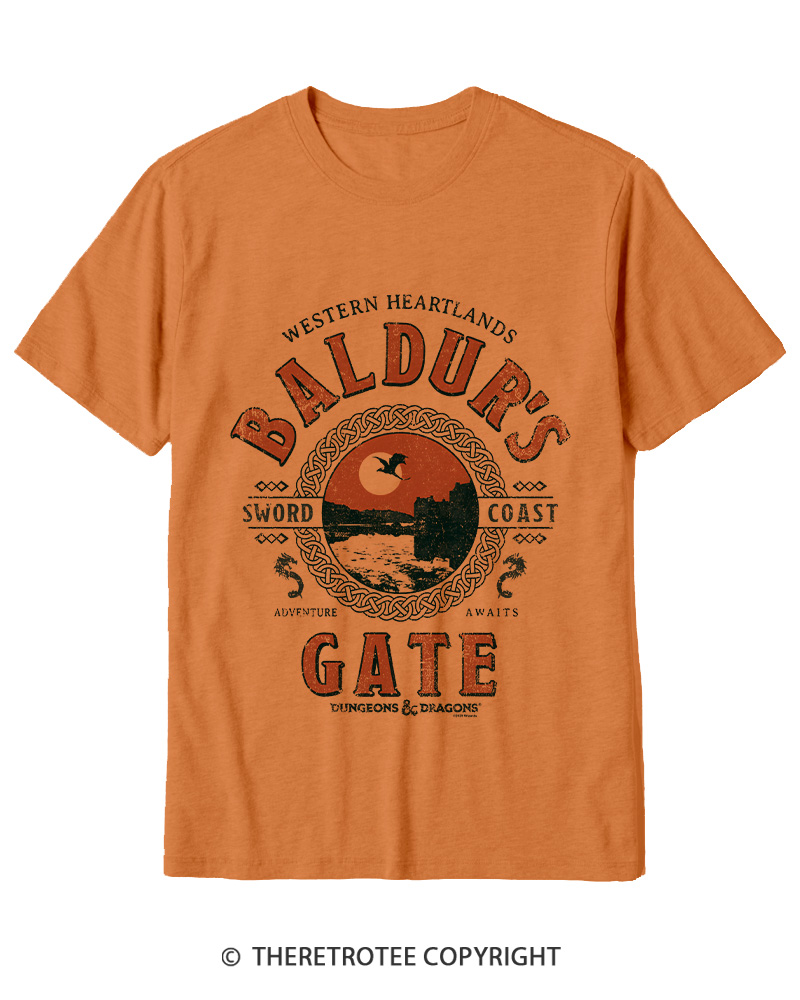 TheRetroTee Baldur's Gate Cotton T-Shirt