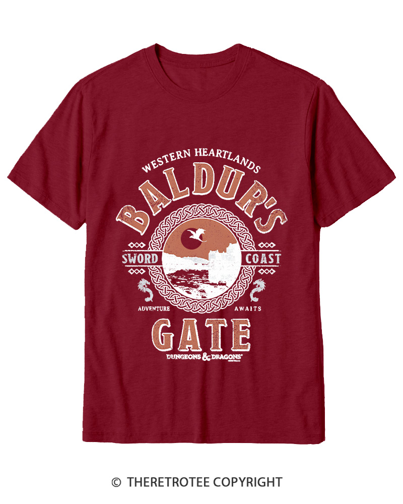 TheRetroTee Baldur's Gate Cotton T-Shirt