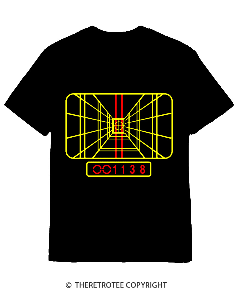 TheRetroTee Stay On Target 1980s Cotton T-Shirt