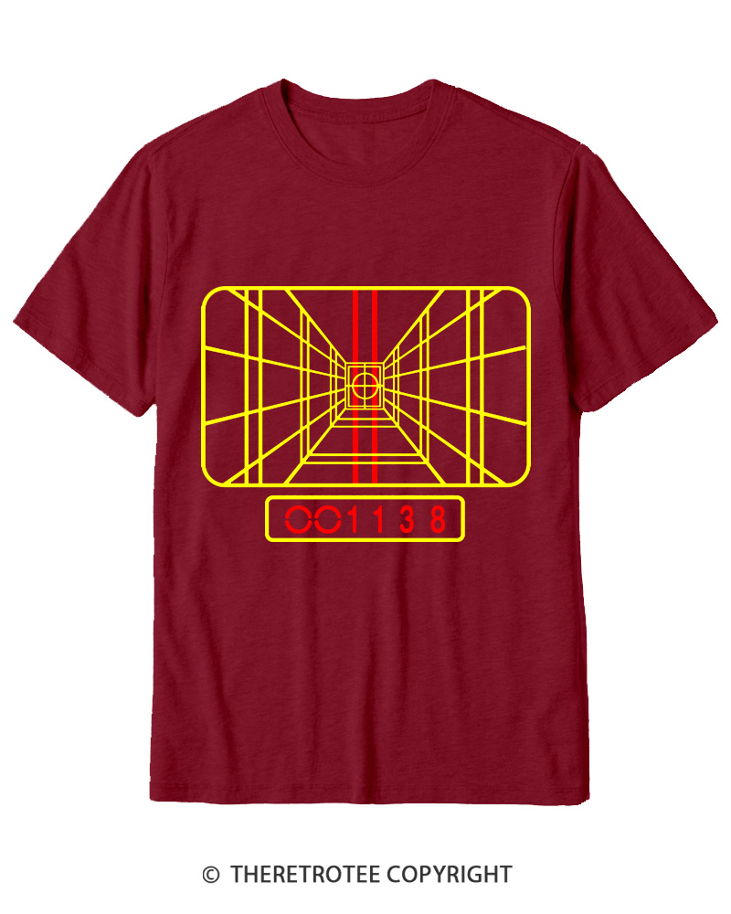 TheRetroTee Stay On Target 1980s Cotton T-Shirt