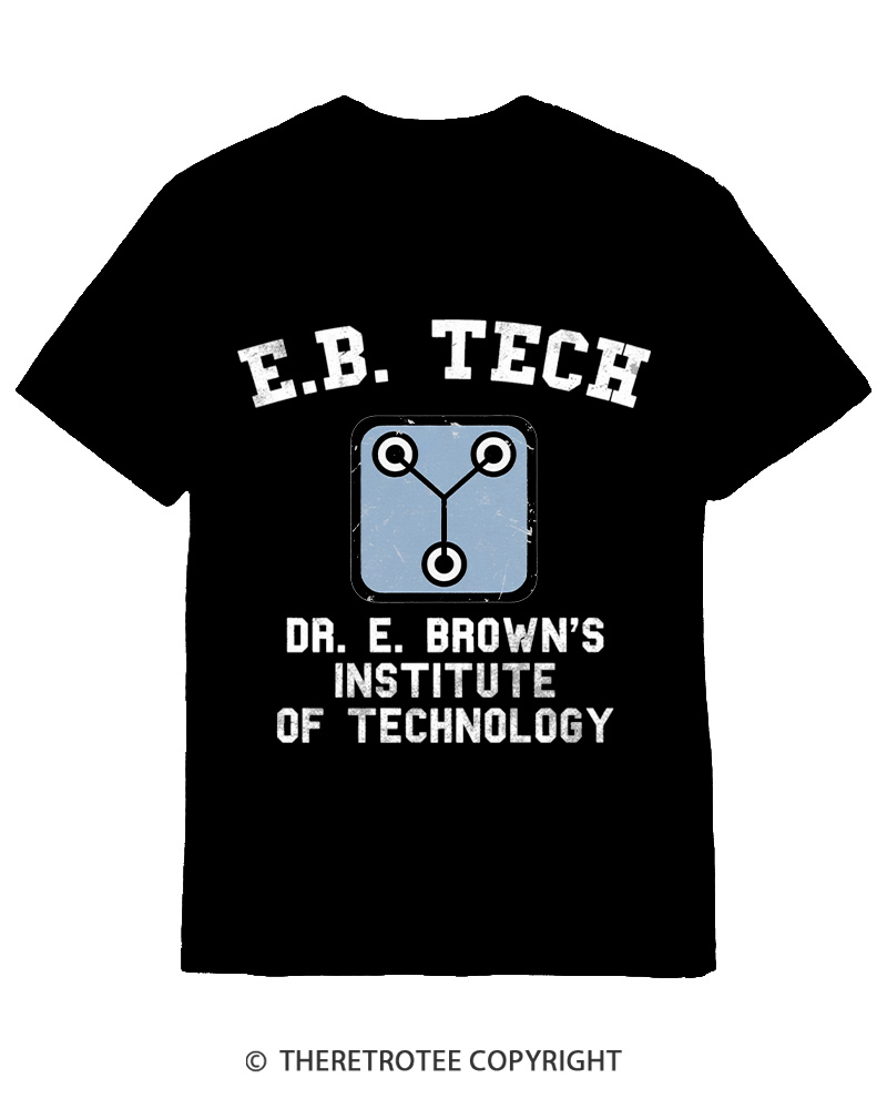 TheRetroTee East Bay Tech Institute of Technology 1980s Cotton T-Shirt