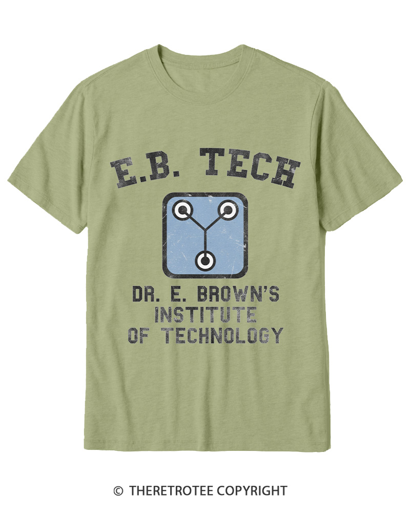 TheRetroTee East Bay Tech Institute of Technology 1980s Cotton T-Shirt