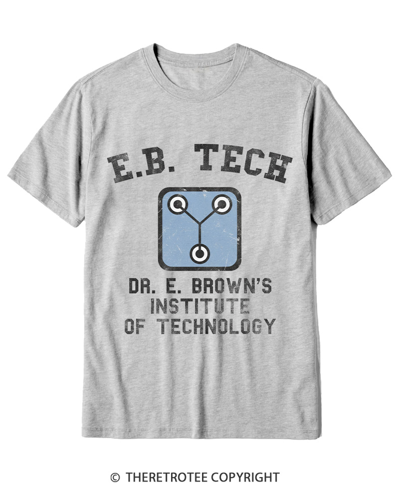 TheRetroTee East Bay Tech Institute of Technology 1980s Cotton T-Shirt