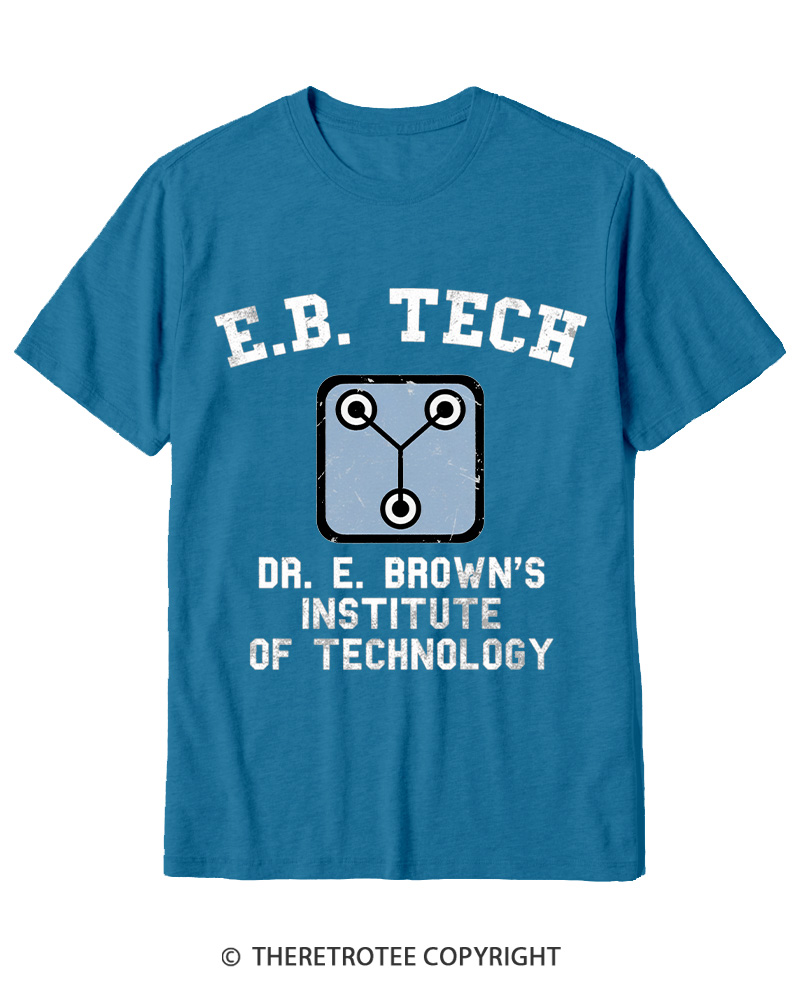 TheRetroTee East Bay Tech Institute of Technology 1980s Cotton T-Shirt