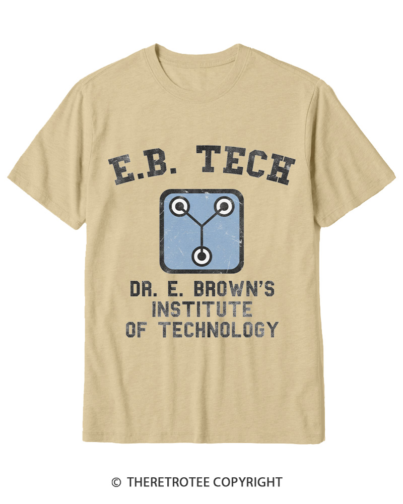 TheRetroTee East Bay Tech Institute of Technology 1980s Cotton T-Shirt