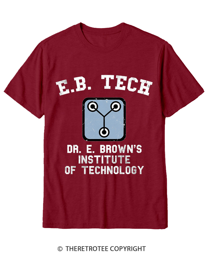 TheRetroTee East Bay Tech Institute of Technology 1980s Cotton T-Shirt
