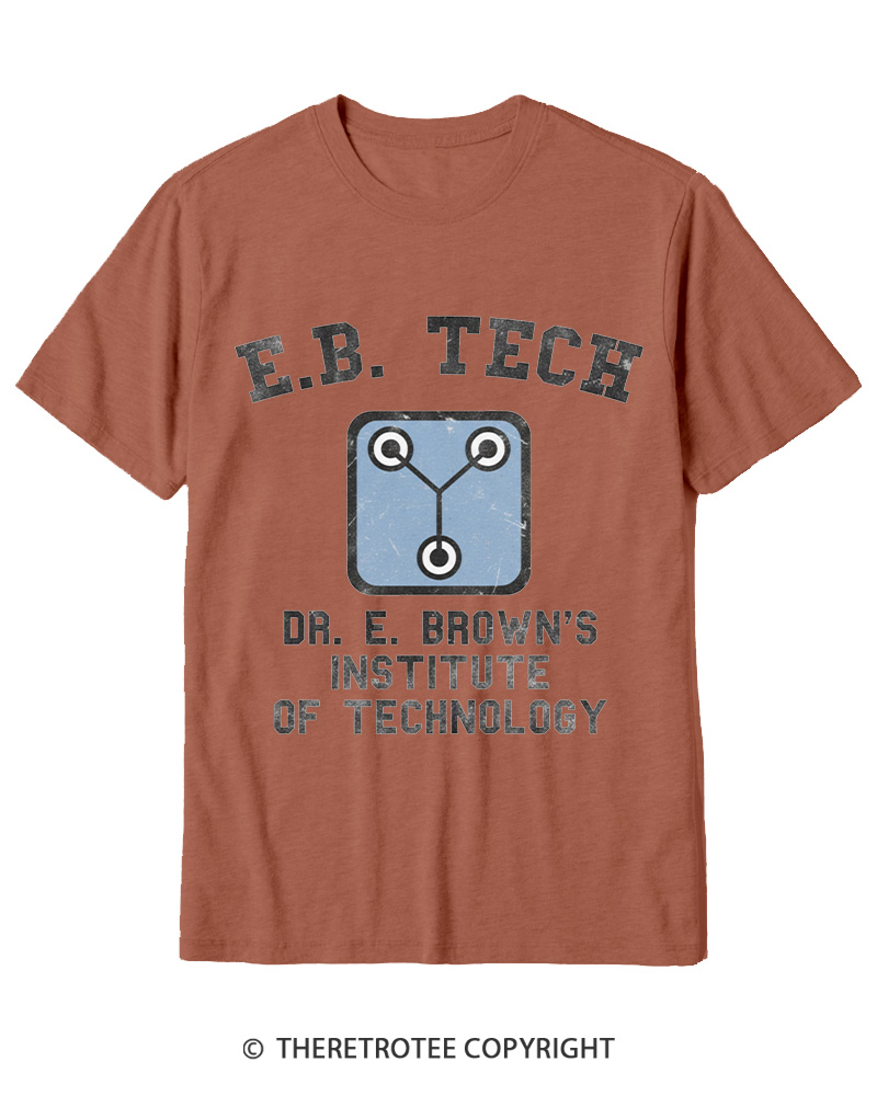 TheRetroTee East Bay Tech Institute of Technology 1980s Cotton T-Shirt