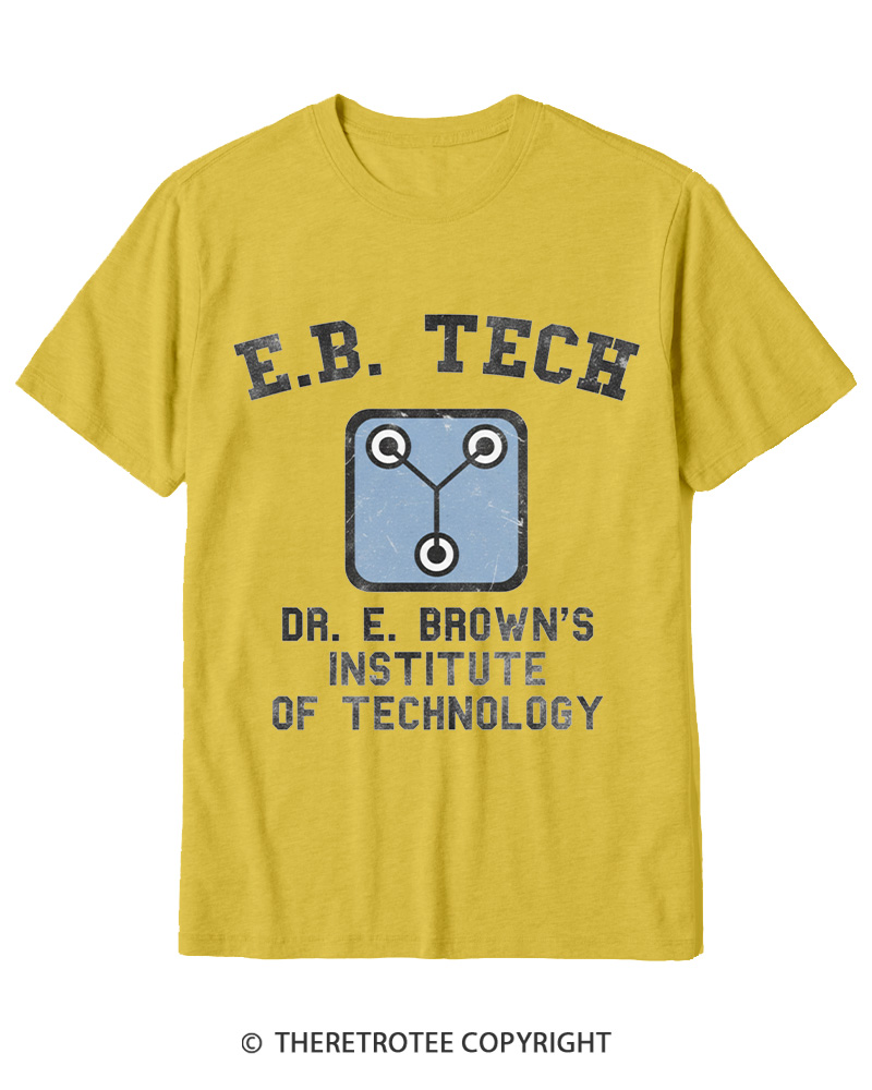 TheRetroTee East Bay Tech Institute of Technology 1980s Cotton T-Shirt