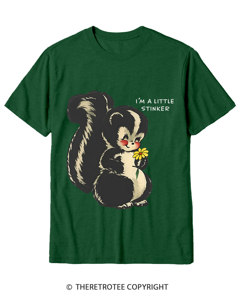 TheRetroTee Im a Little Stinker 1950s Cotton T-Shirt