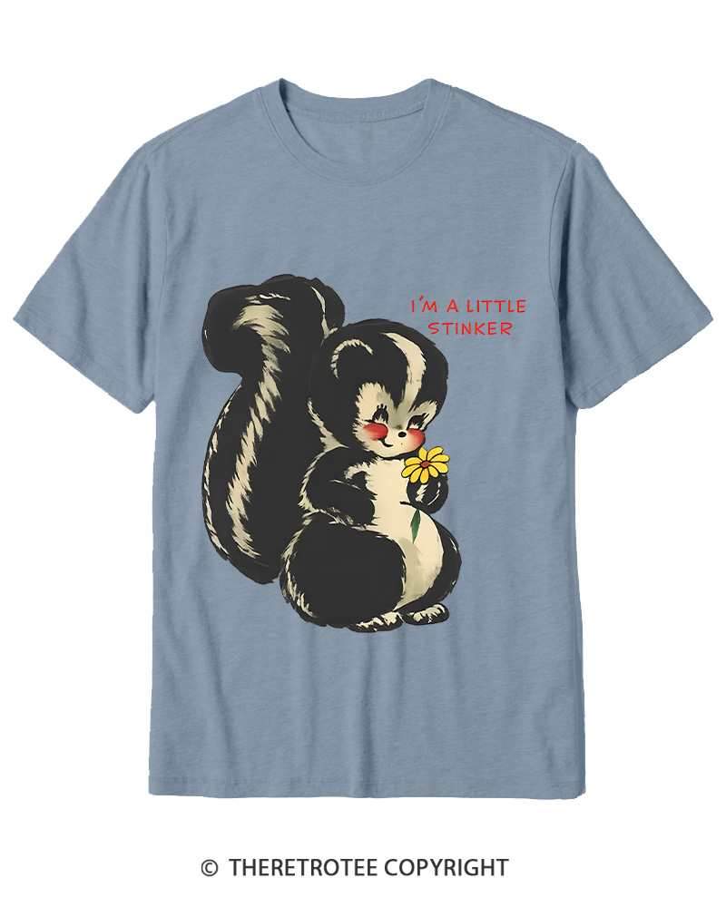 TheRetroTee Im a Little Stinker 1950s Cotton T-Shirt