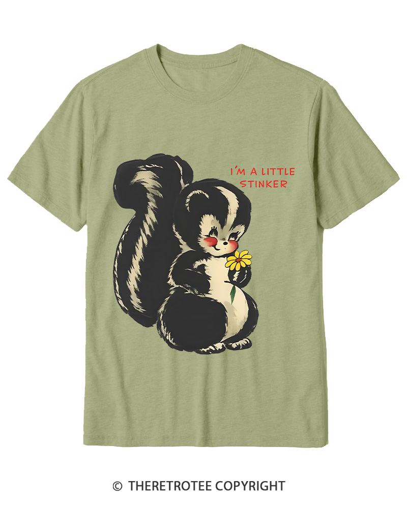 TheRetroTee Im a Little Stinker 1950s Cotton T-Shirt
