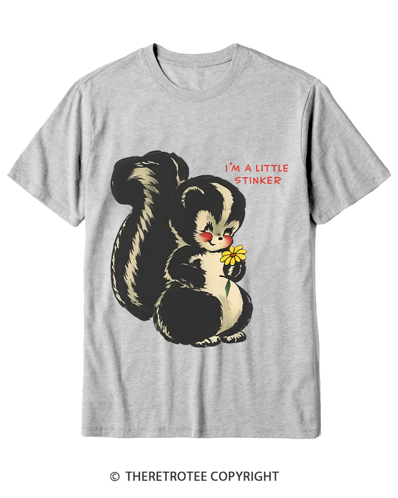 TheRetroTee Im a Little Stinker 1950s Cotton T-Shirt