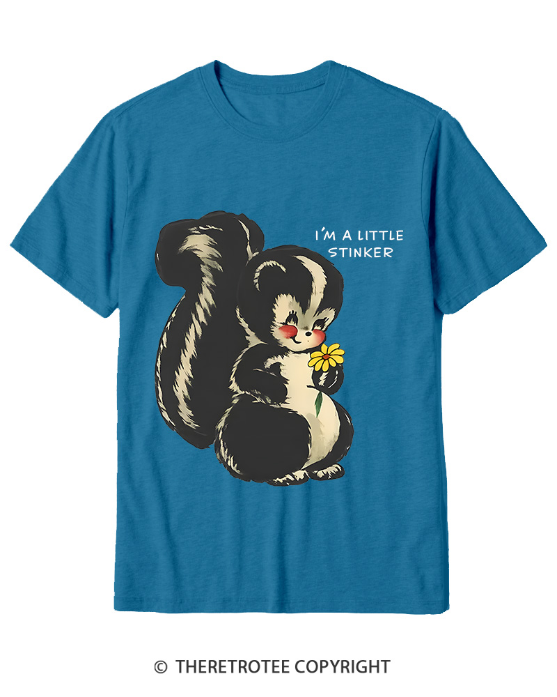 TheRetroTee Im a Little Stinker 1950s Cotton T-Shirt