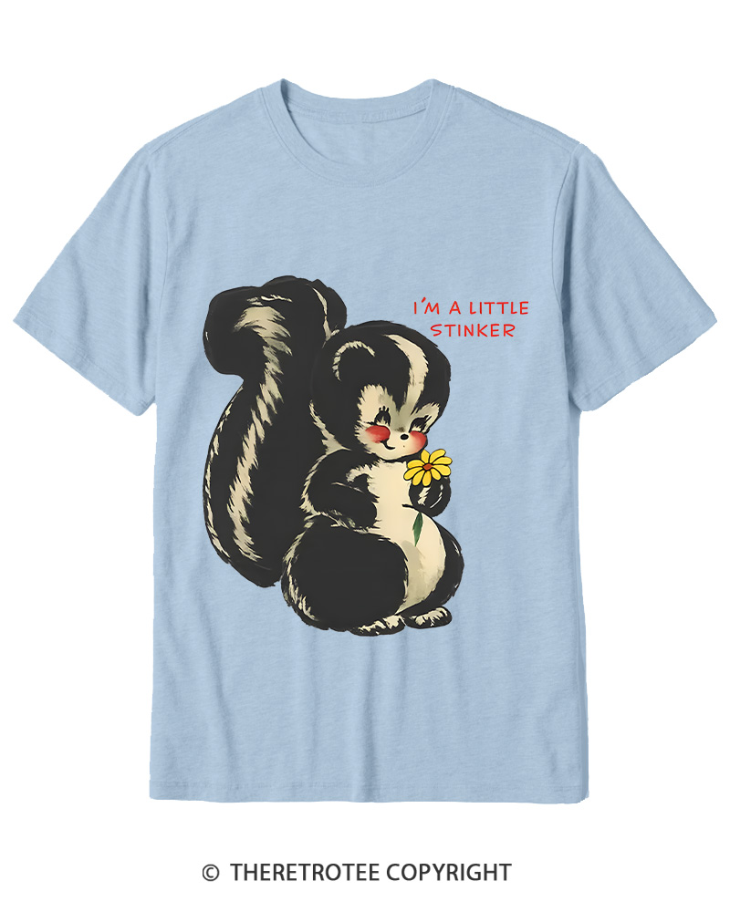 TheRetroTee Im a Little Stinker 1950s Cotton T-Shirt