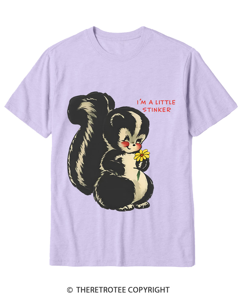 TheRetroTee Im a Little Stinker 1950s Cotton T-Shirt