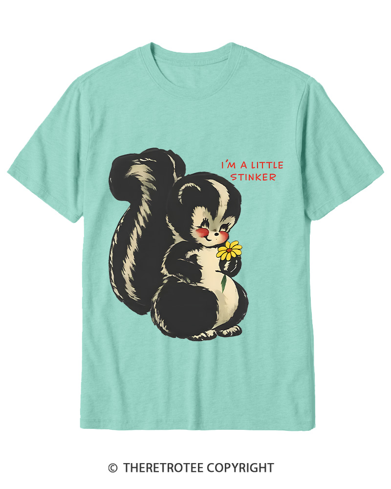 TheRetroTee Im a Little Stinker 1950s Cotton T-Shirt