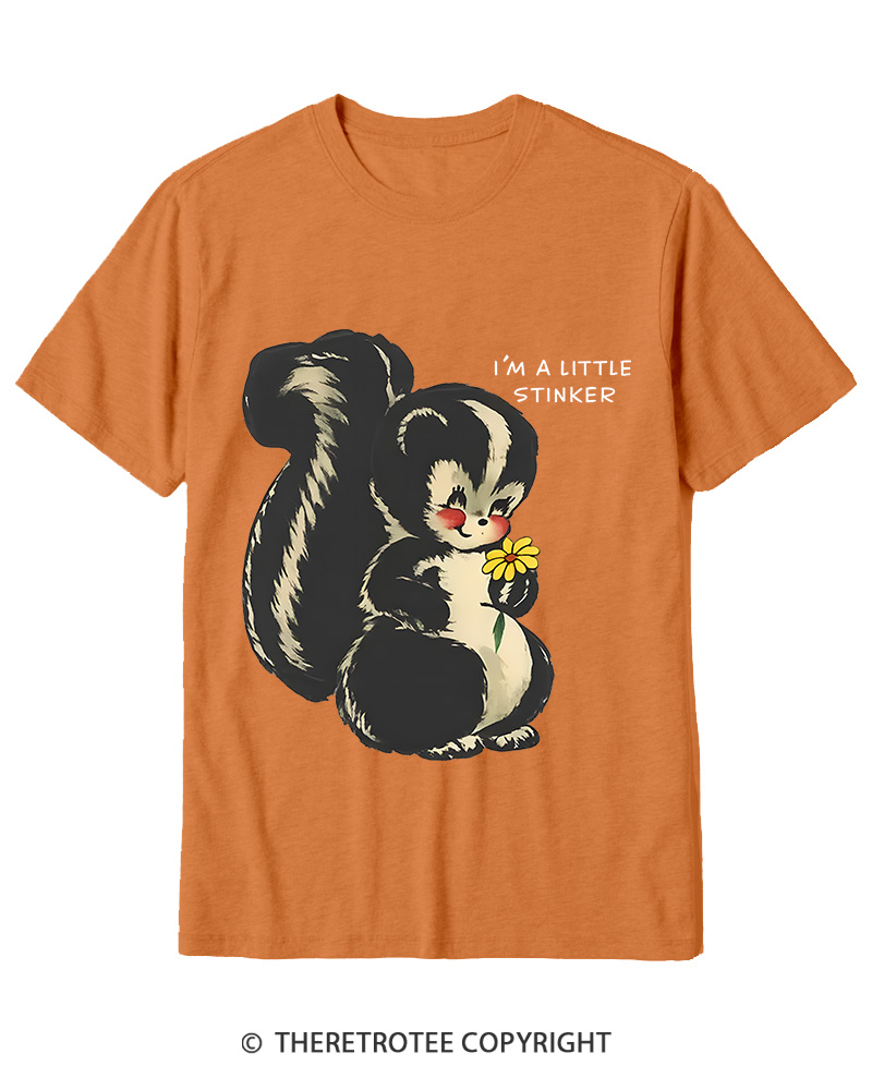 TheRetroTee Im a Little Stinker 1950s Cotton T-Shirt