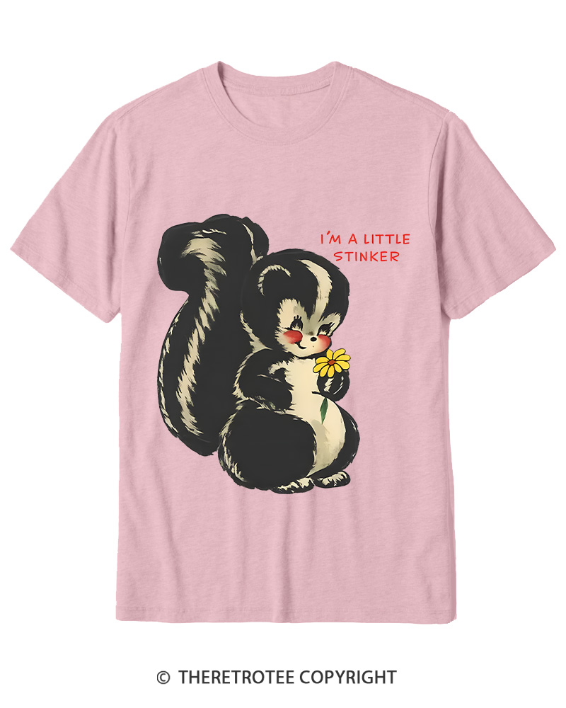 TheRetroTee Im a Little Stinker 1950s Cotton T-Shirt