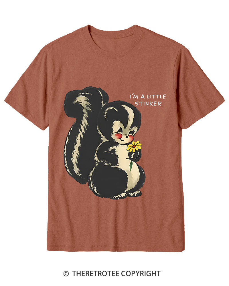 TheRetroTee Im a Little Stinker 1950s Cotton T-Shirt