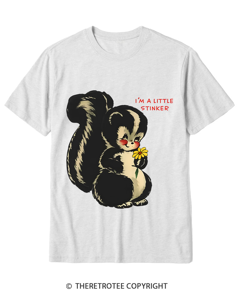 TheRetroTee Im a Little Stinker 1950s Cotton T-Shirt
