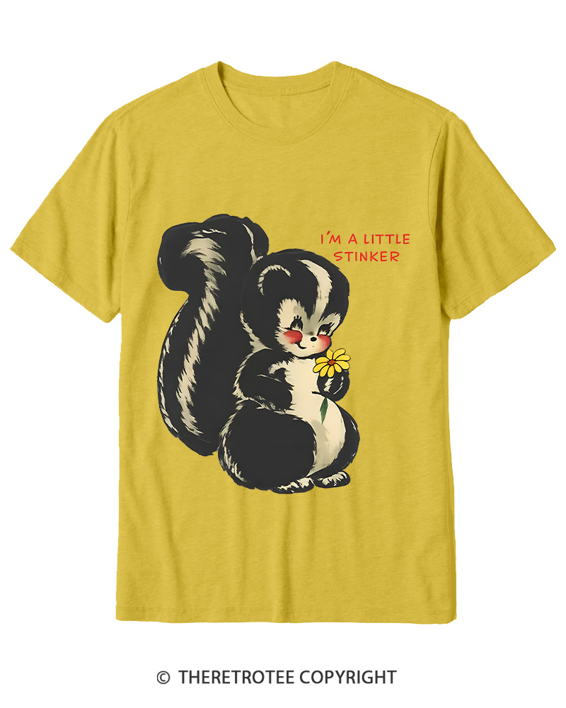 TheRetroTee Im a Little Stinker 1950s Cotton T-Shirt