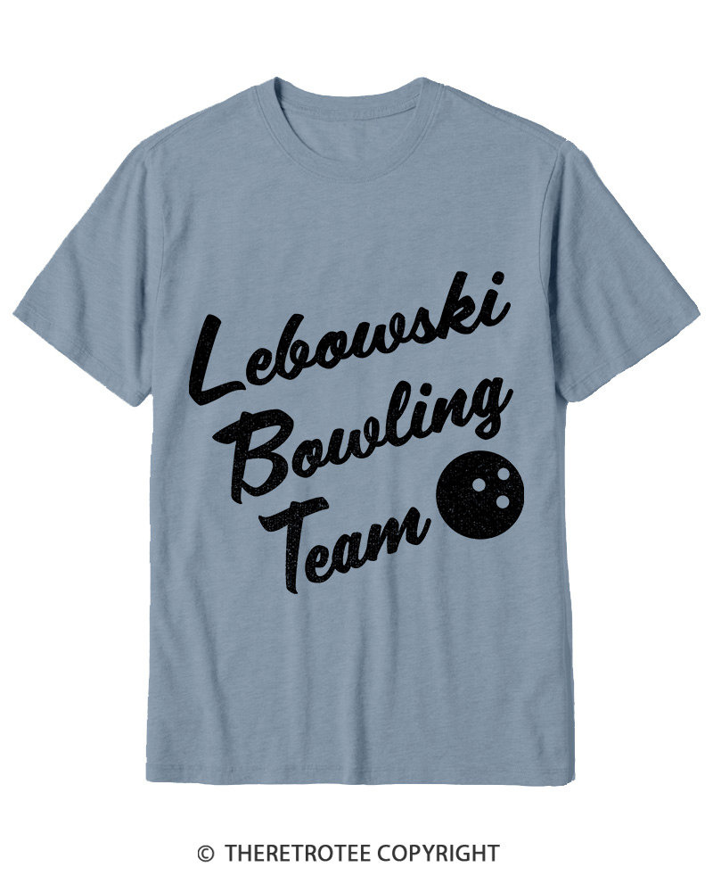 TheRetroTee Lebowski Bowling Team 1990s Cotton T-Shirt