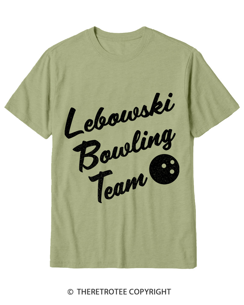 TheRetroTee Lebowski Bowling Team 1990s Cotton T-Shirt