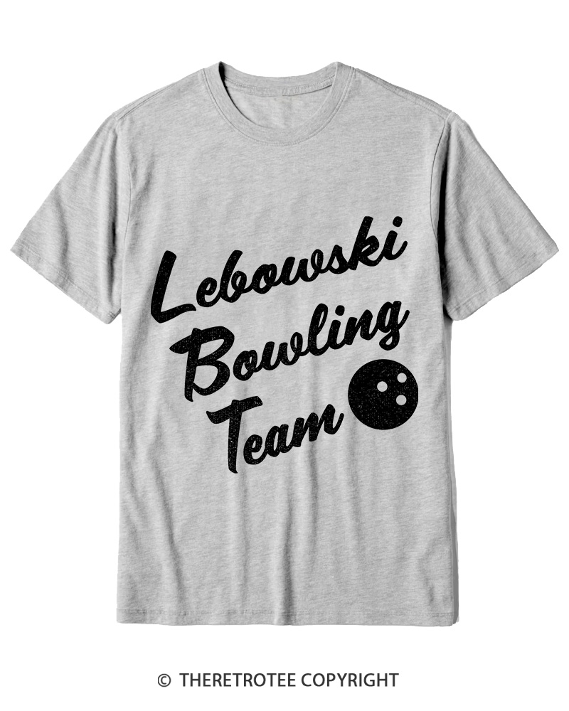 TheRetroTee Lebowski Bowling Team 1990s Cotton T-Shirt