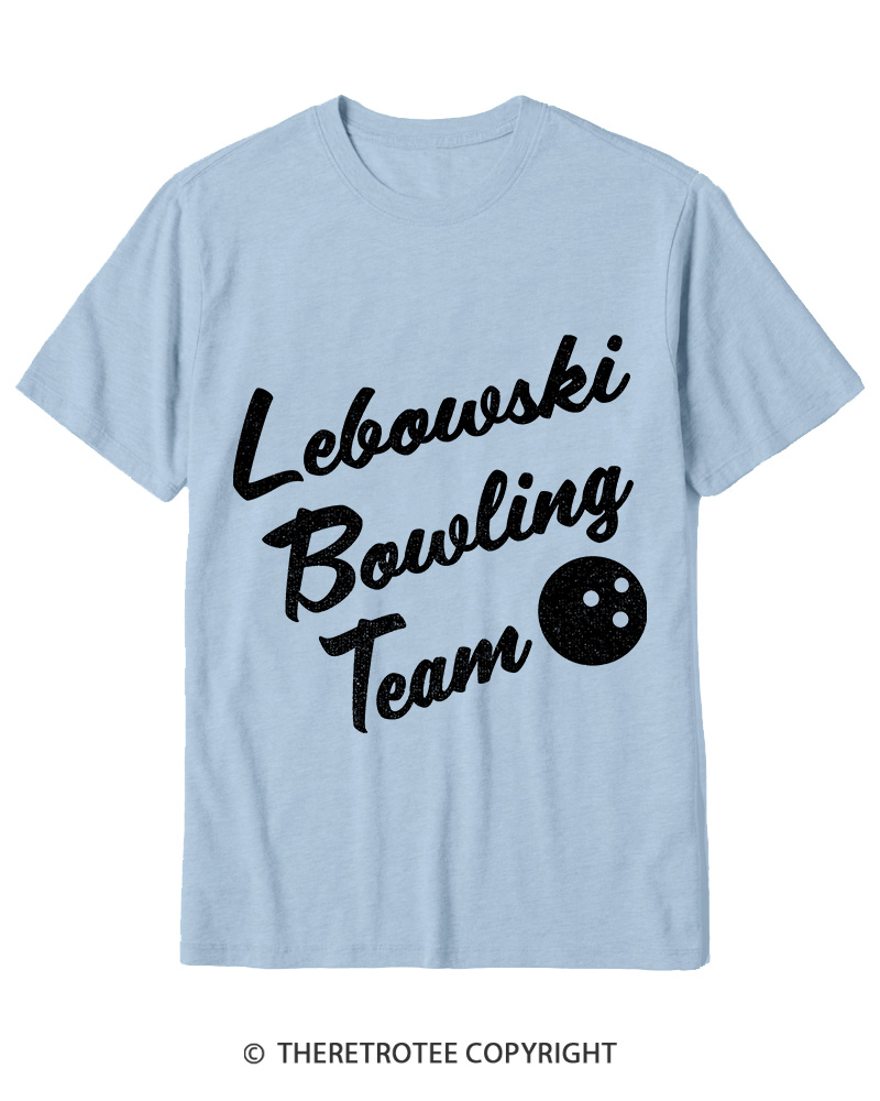 TheRetroTee Lebowski Bowling Team 1990s Cotton T-Shirt