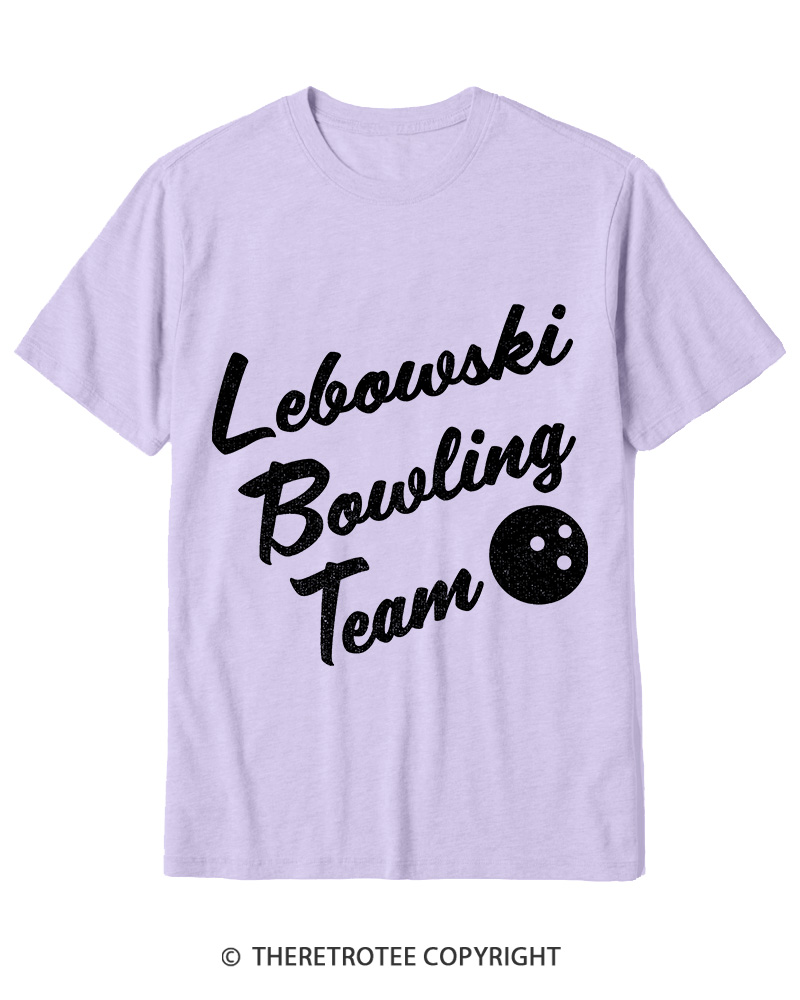 TheRetroTee Lebowski Bowling Team 1990s Cotton T-Shirt