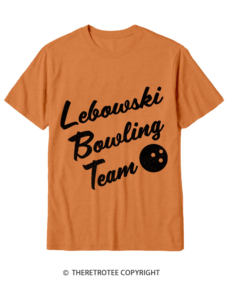 TheRetroTee Lebowski Bowling Team 1990s Cotton T-Shirt