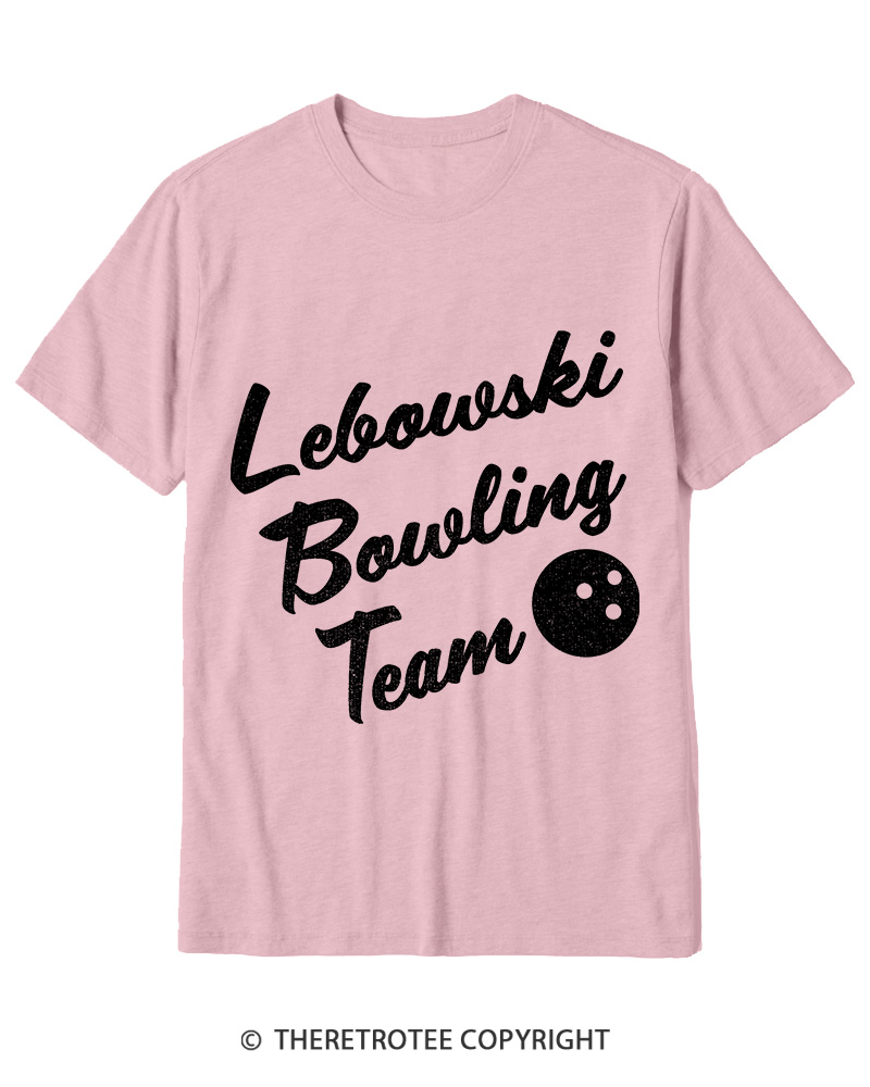TheRetroTee Lebowski Bowling Team 1990s Cotton T-Shirt