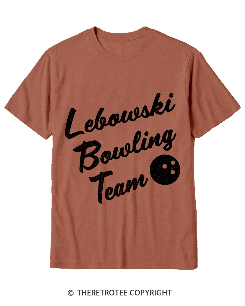TheRetroTee Lebowski Bowling Team 1990s Cotton T-Shirt